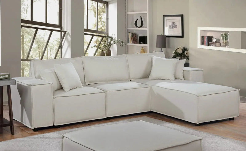Harvey - Sofa With Reversible Chaise by HouseOfZazla