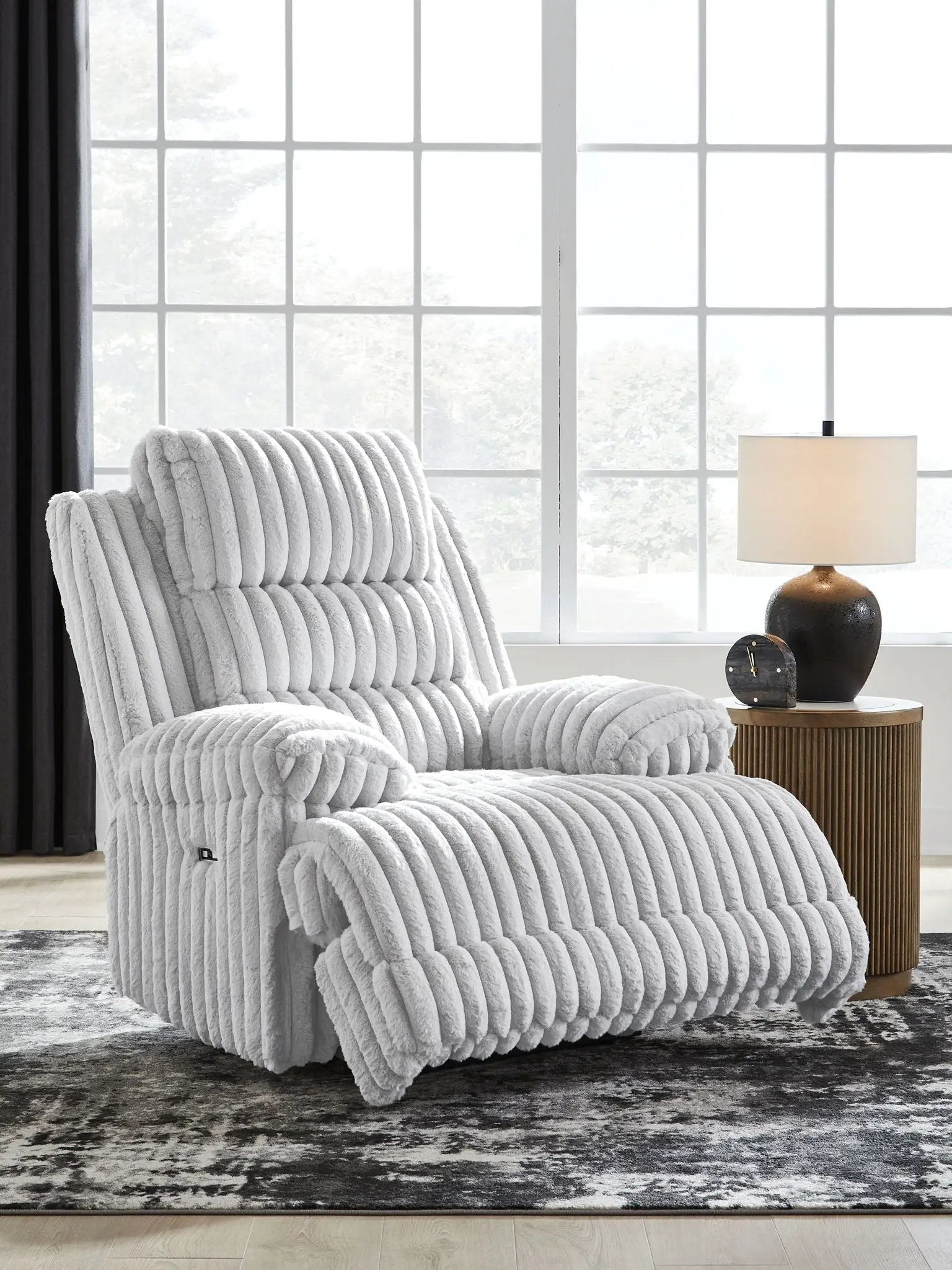 Rhines Falls - Zero Wall Recliner - Alloy by Unique Piece Furniture