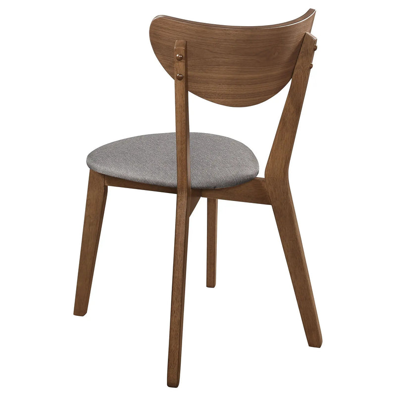 Alfredo Dining Side Chair Grey and Natural Walnut (Set of 2) by Unique Piece Furniture