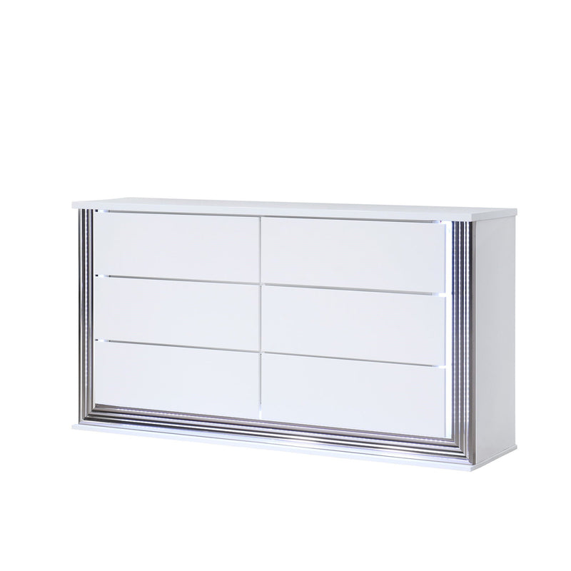 Smooth Dresser with LED Lighting - White, photo 3 of 5