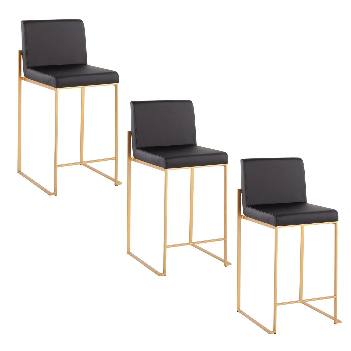 Fuji - Contemporary High Back Stylish Counter Stool by HouseOfZazla