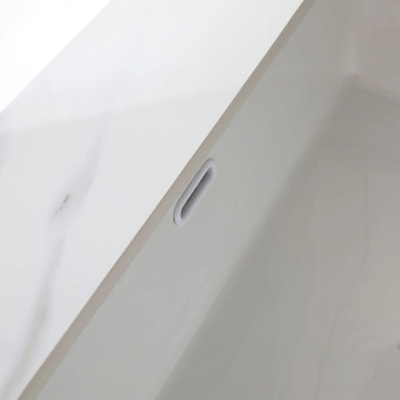 Vanity Top With Undermount Sink And Backsplash, Sintered Stone by HouseOfZazla
