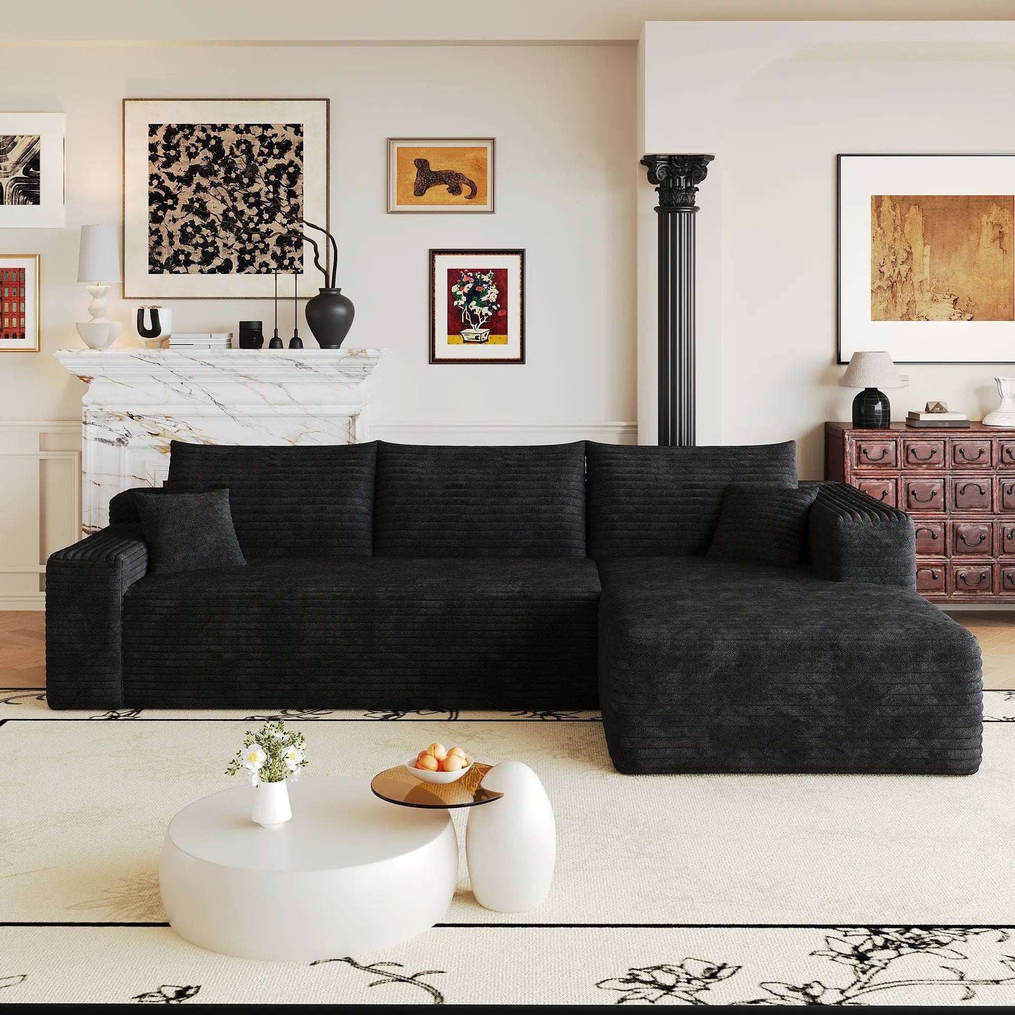Modern Minimalist Cloud Sectional Sofa by HouseOfZazla