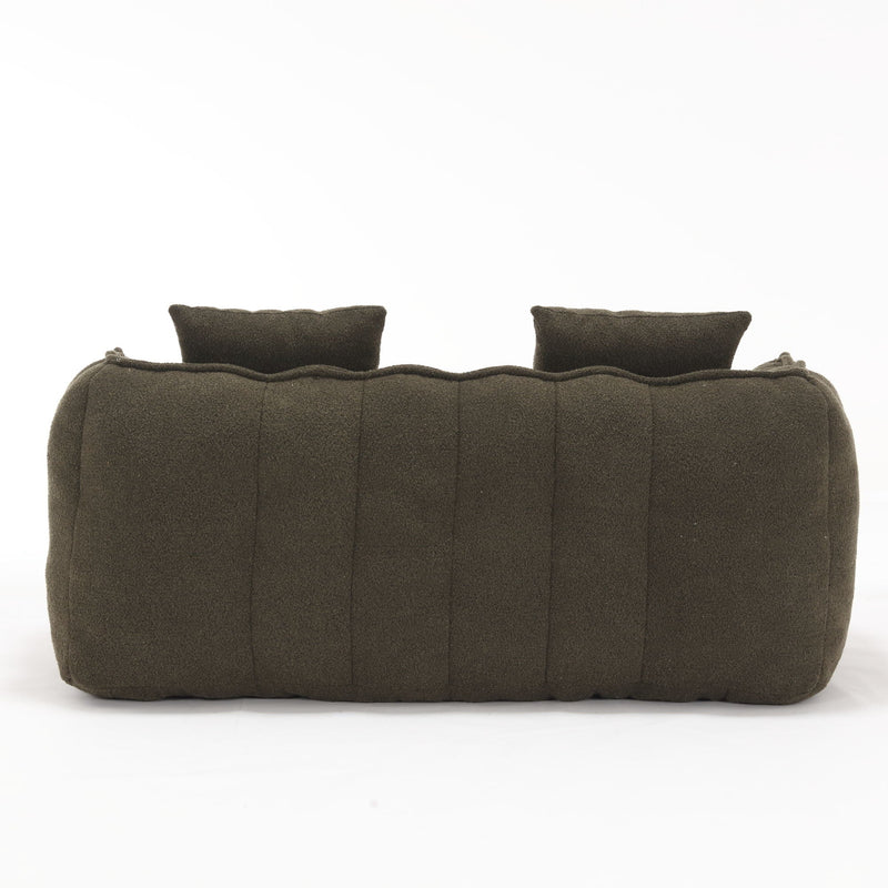 Cozy Beanbag Chair With High Resilience Foam Core For 2 by HouseOfZazla