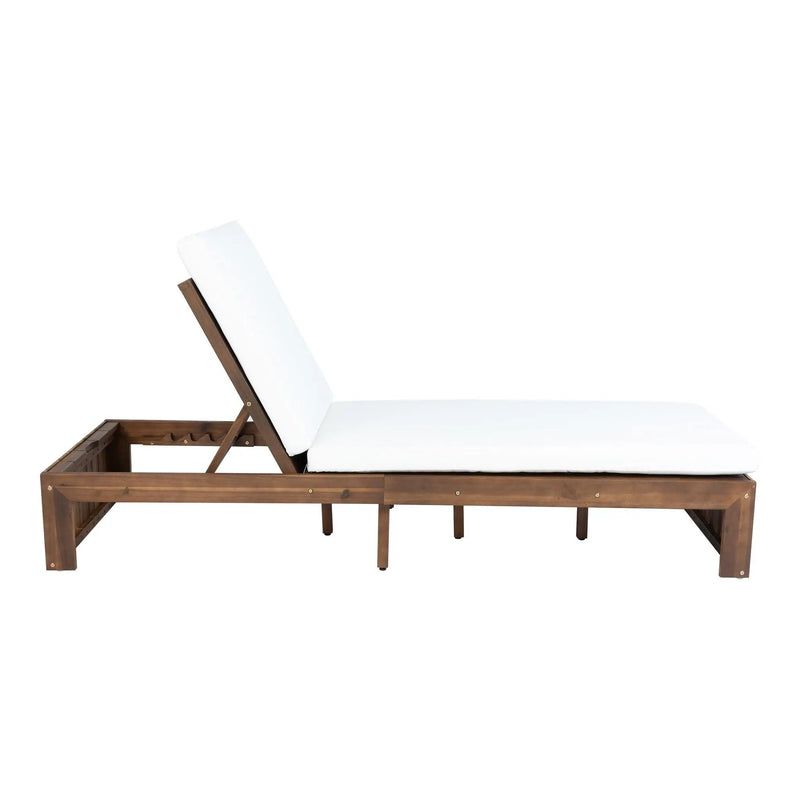 Adjustable Outdoor Chaise Lounge Patio Recliner With Removable Cushion by HouseOfZazla