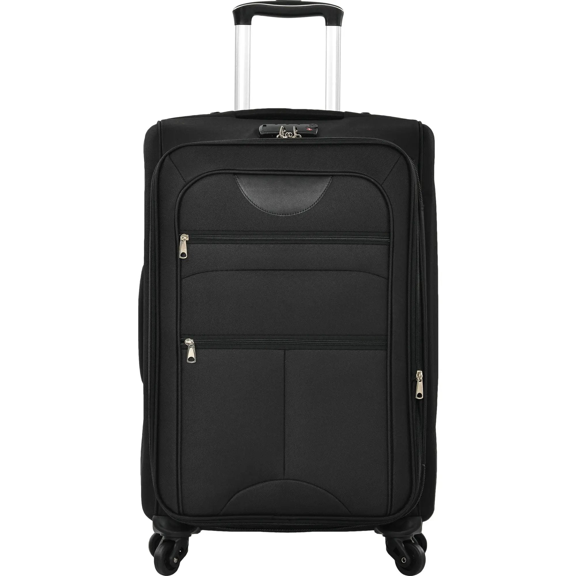 Softside Luggage Expandable 3 Piece Set Suitcase Upright Spinner Softshell Lightweight Luggage Travel Set by HouseOfZazla