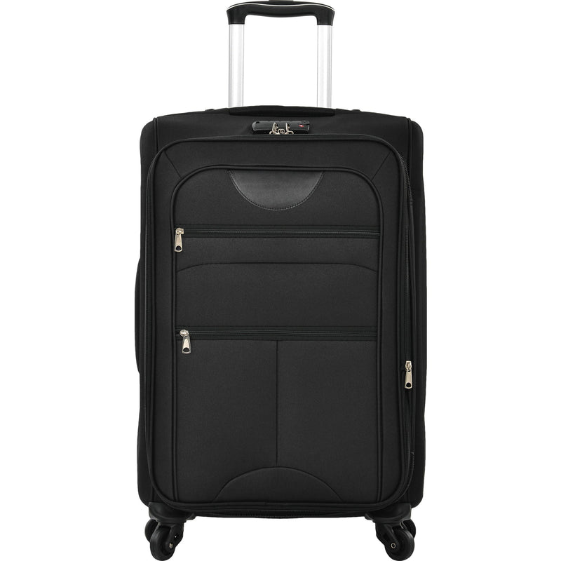 Softside Luggage Expandable 3 Piece Set Suitcase Upright Spinner Softshell Lightweight Luggage Travel Set by HouseOfZazla