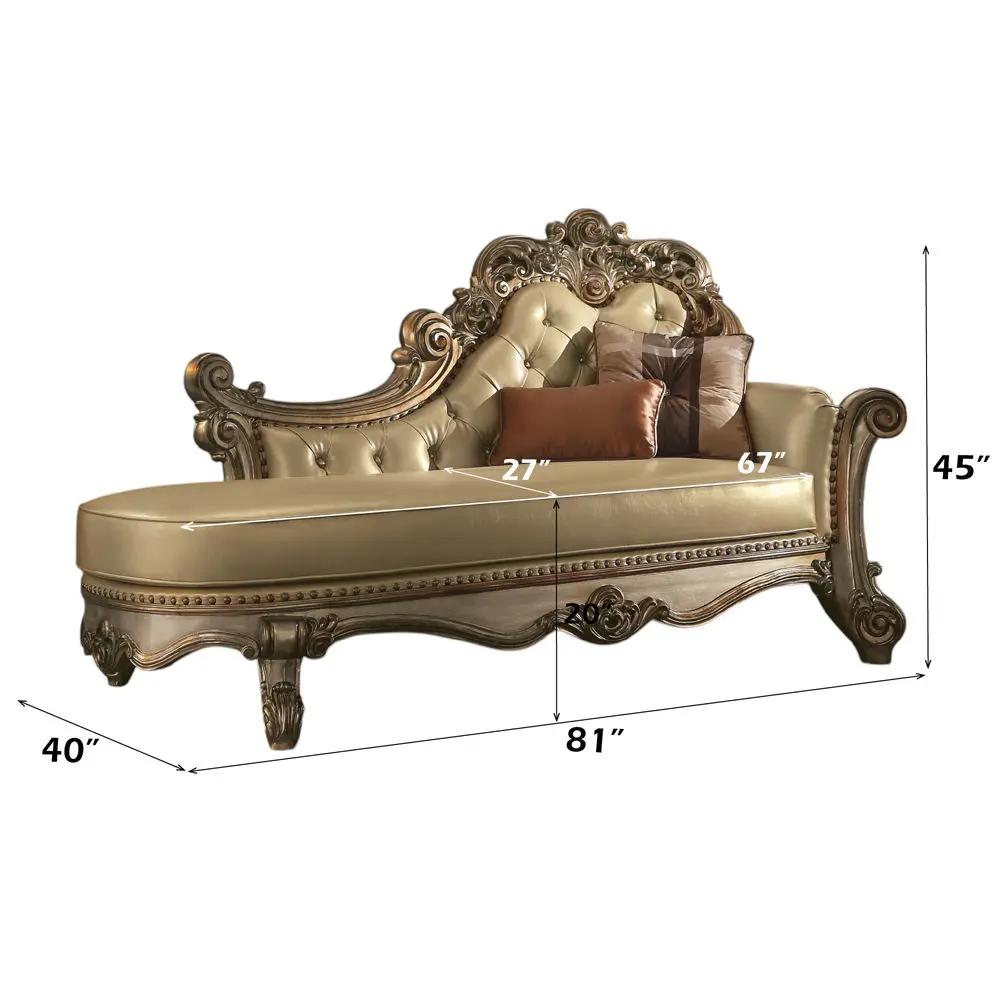 Vendome - Chaise w/2 Pillows by Unique Piece Furniture