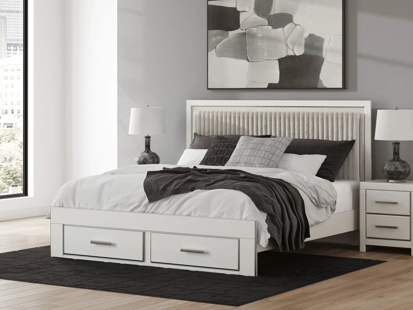 Zuraleus - Upholstered Panel Platform Storage Bed by Unique Piece Furniture