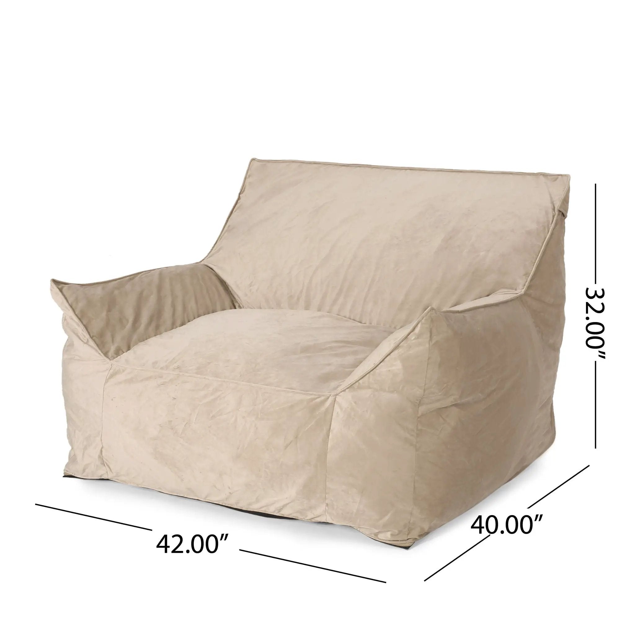 Allea - Bean Bag Chair With Armrests by Unique Piece Furniture