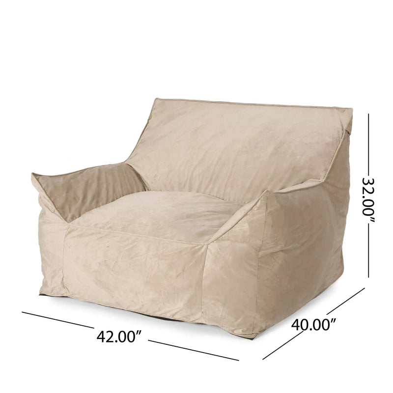 Allea - Bean Bag Chair With Armrests by Unique Piece Furniture