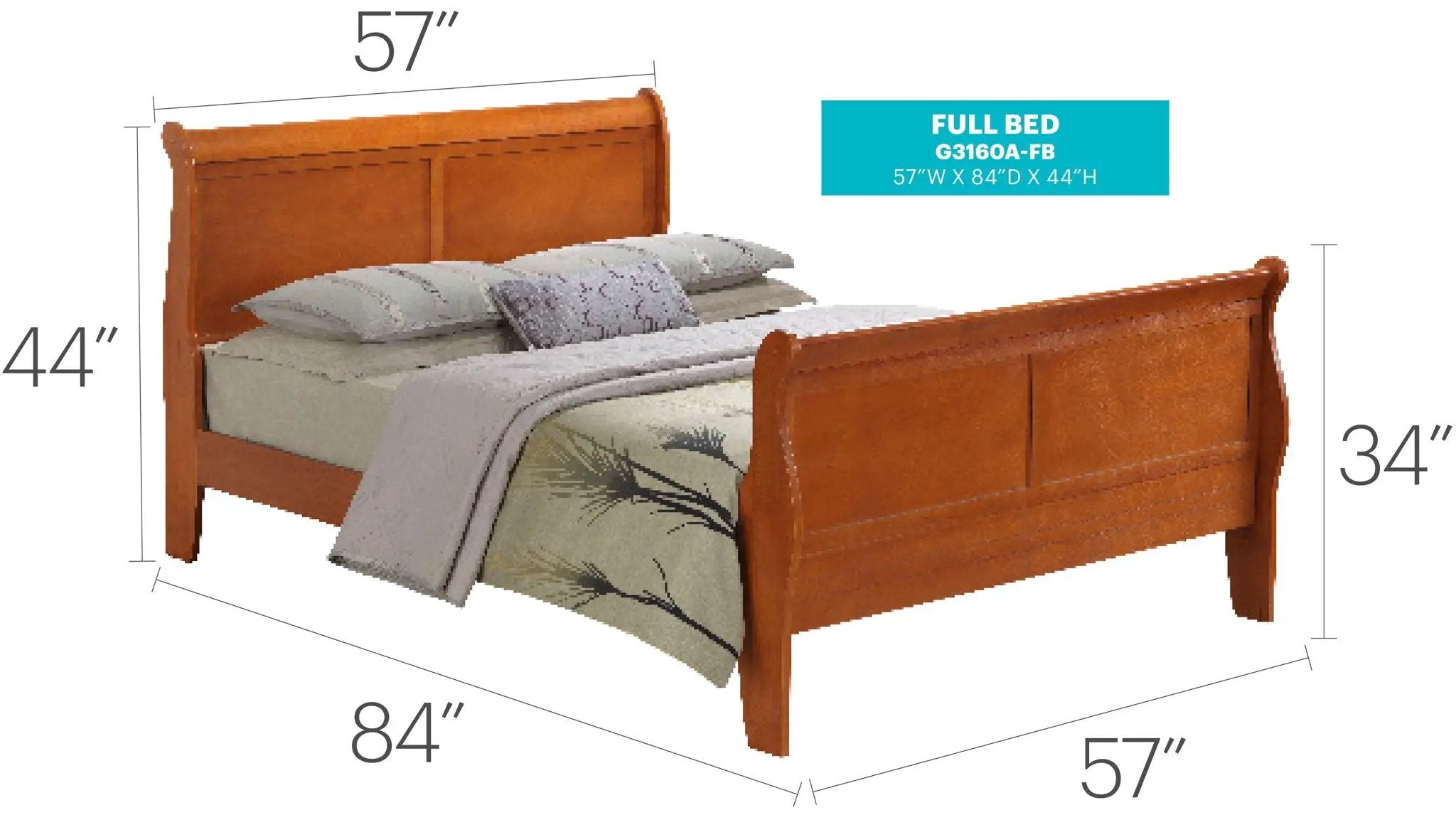 Panel Sleigh Bed by HouseOfZazla
