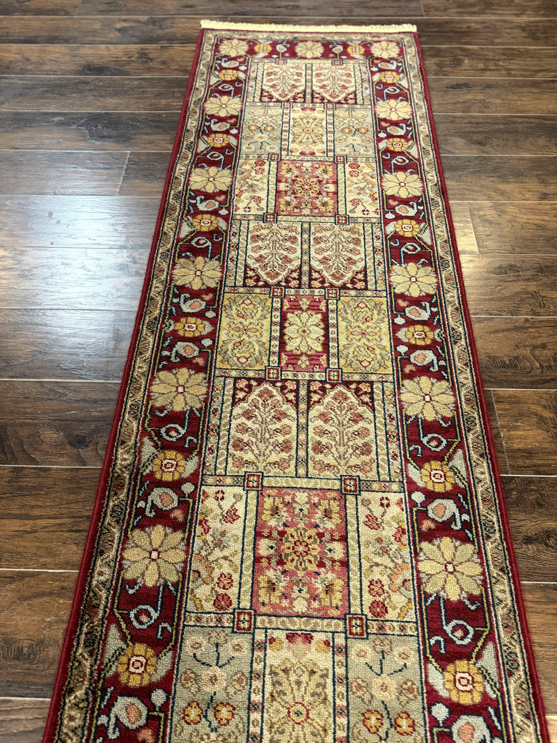 Karastan Runner Rug 2.6 x 8.6, Antique Legends Bakhtiari 2200, Vintage Wool Karastan Runner Rug, Panel Design by Jewel Rugs