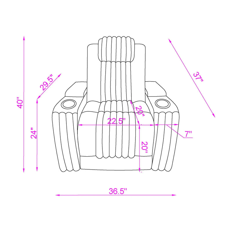 Duran - Power Reclining Set With Power Headrest by HouseOfZazla