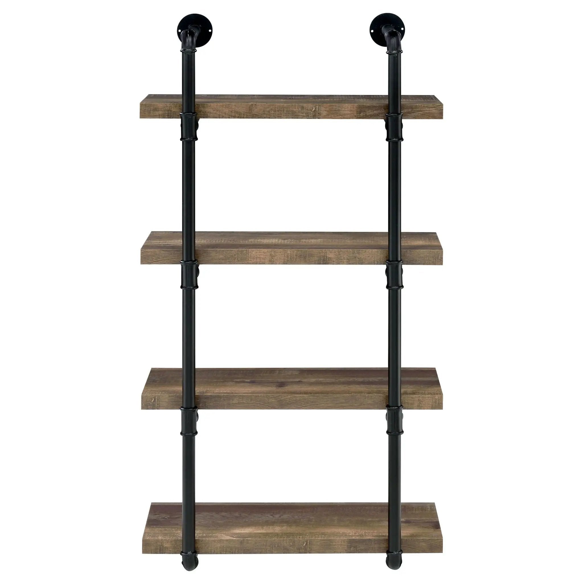 Elmcrest 24-inch 4-shelf Wall Bookshelf Rustic Oak by Unique Piece Furniture