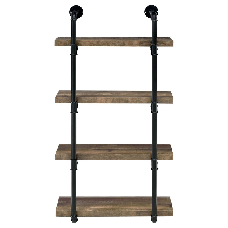 Elmcrest 24-inch 4-shelf Wall Bookshelf Rustic Oak by Unique Piece Furniture