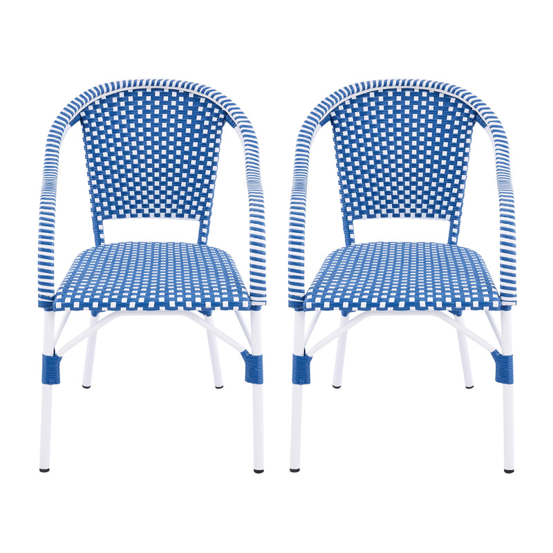Outdoor Bistro Chairs with Aluminum Frame, Set of 2 by HouseOfZazla