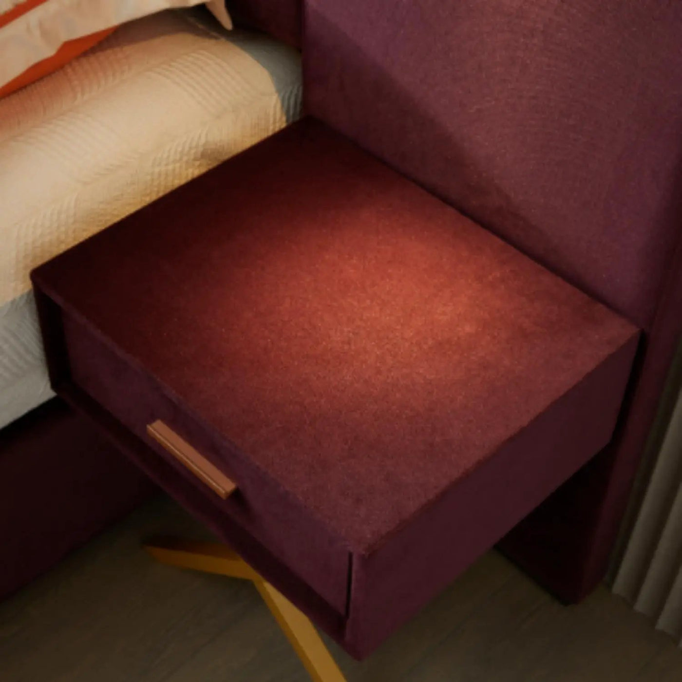 Comfortable Upholstered Bed With Vertical Channel Tufted Wingback Headboard by HouseOfZazla