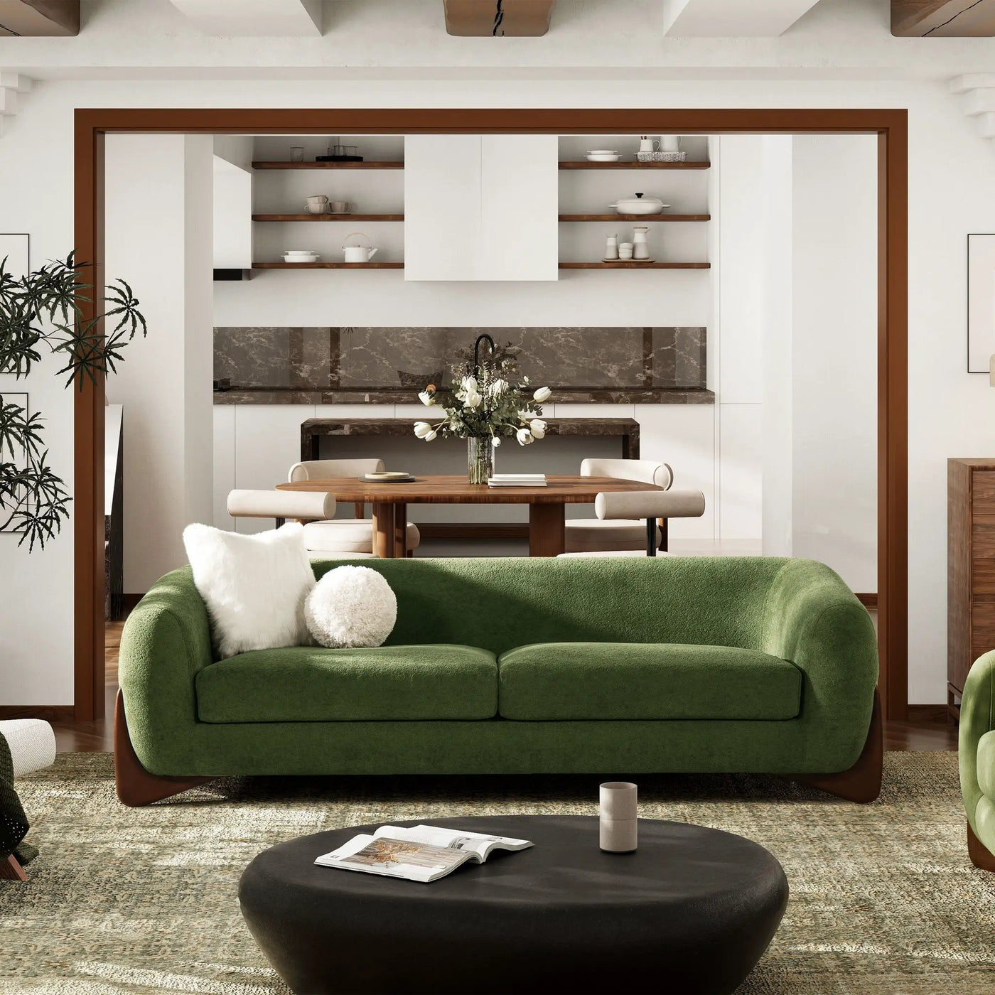 Alpine - Luxurious Upholstery Sherpa Sofa by HouseOfZazla