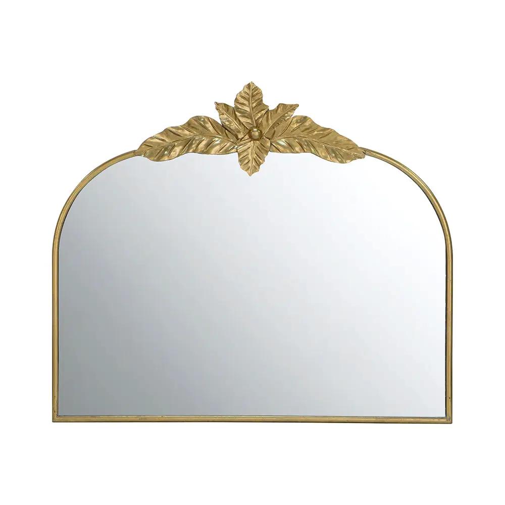 Arched Wall Mirror With Metal Frame, Wall Mirror For Living Room by HouseOfZazla