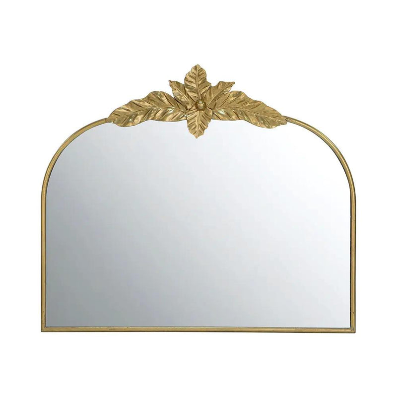 Arched Wall Mirror With Metal Frame, Wall Mirror For Living Room by HouseOfZazla