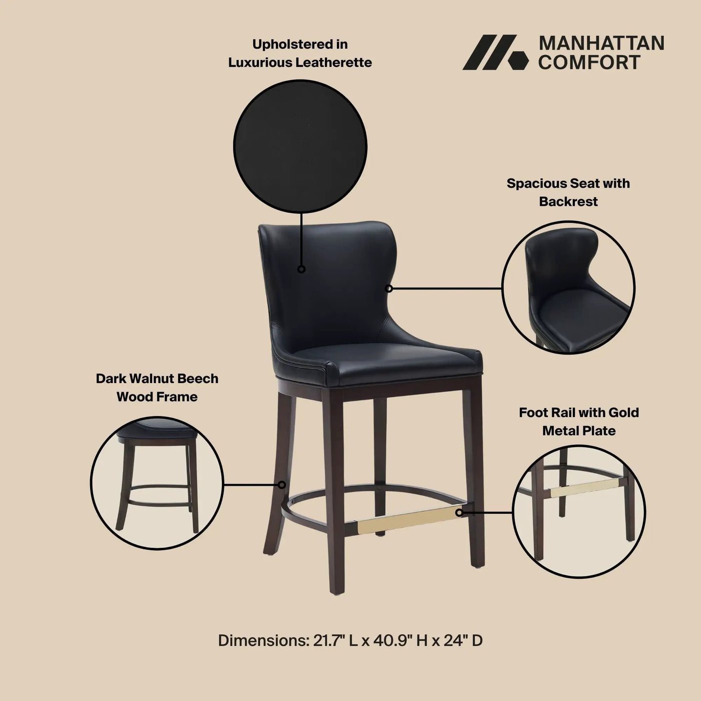 Blair - Counter Stool by HouseOfZazla