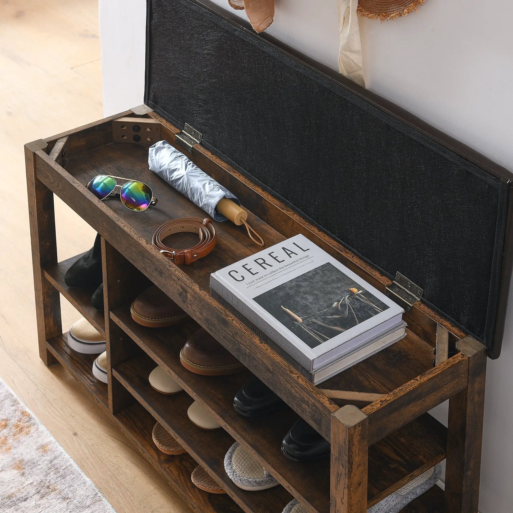 Height-Adjustable Shoe-Changing Bench by HouseOfZazla