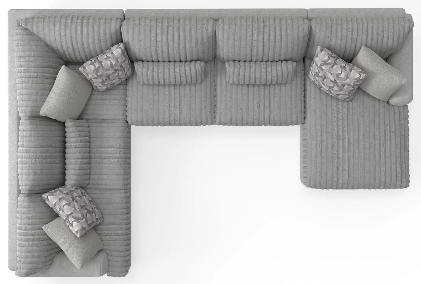 Titan - Sectional With Comfort Coil Seating And Accent Pillows Included by Unique Piece Furniture