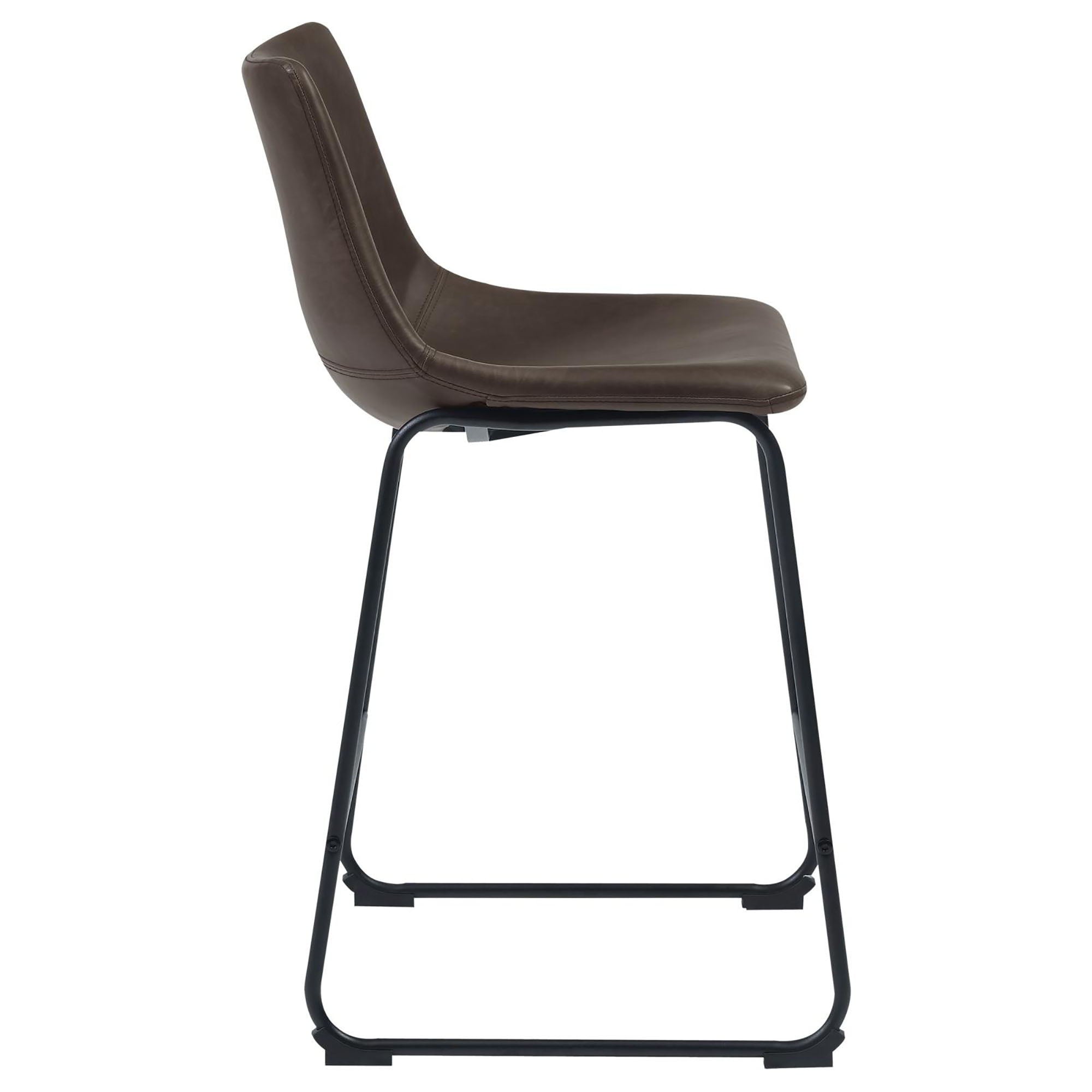Armless Counter Height Stools (Set of 2) - Brown by HouseOfZazla