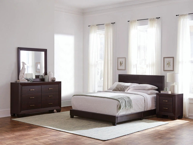 Dorian 4-piece California King Bedroom Set Dark Cocoa by Unique Piece Furniture