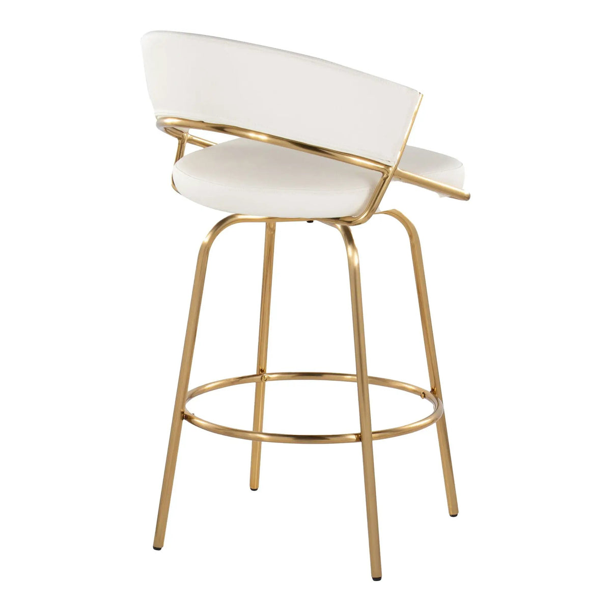 Jie - Glam Fixed Height Counter Stool (Set of 2) by HouseOfZazla