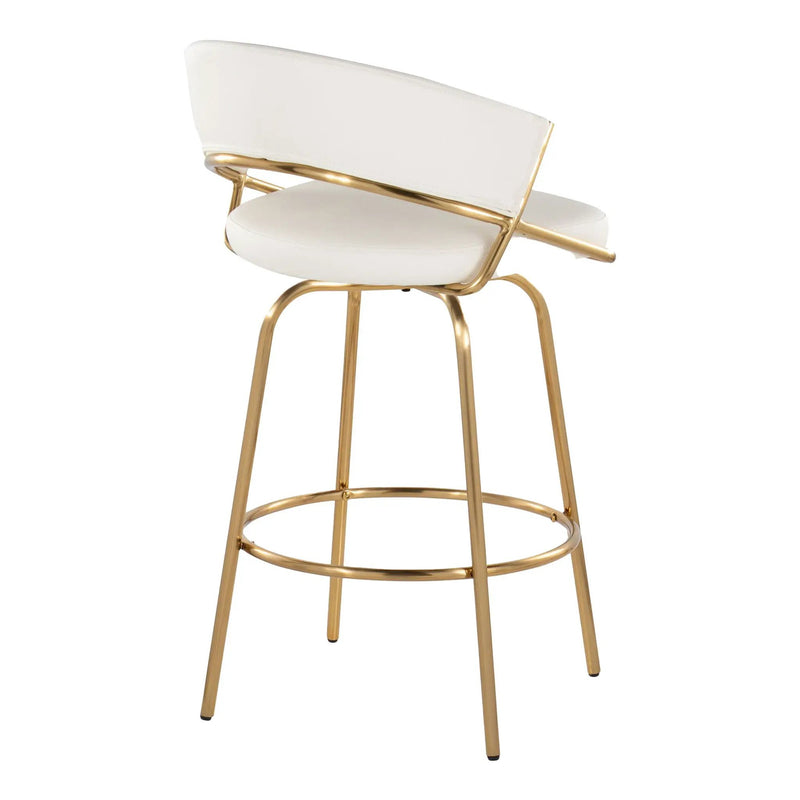Jie - Glam Fixed Height Counter Stool (Set of 2) by Unique Piece Furniture
