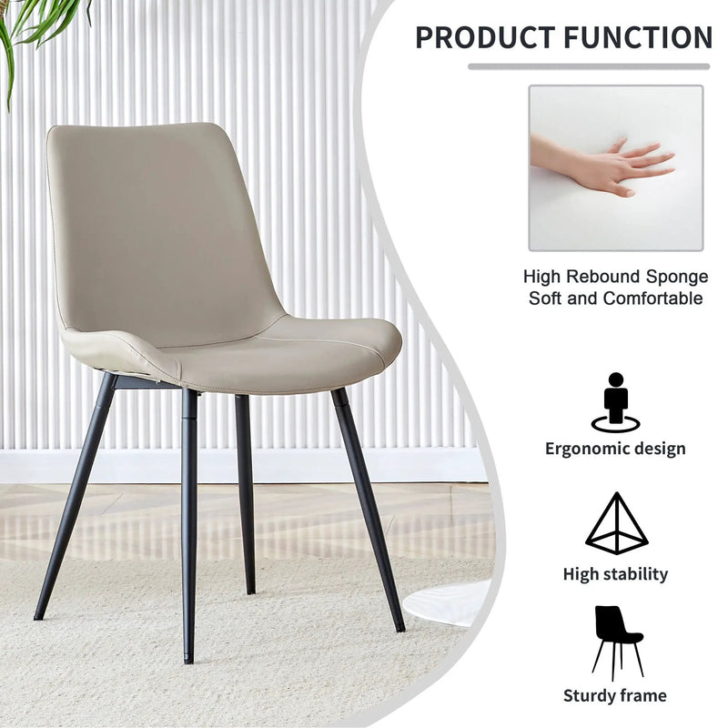 Modern Medieval Style Restaurant Cushioned Chairs With Suede Backrests