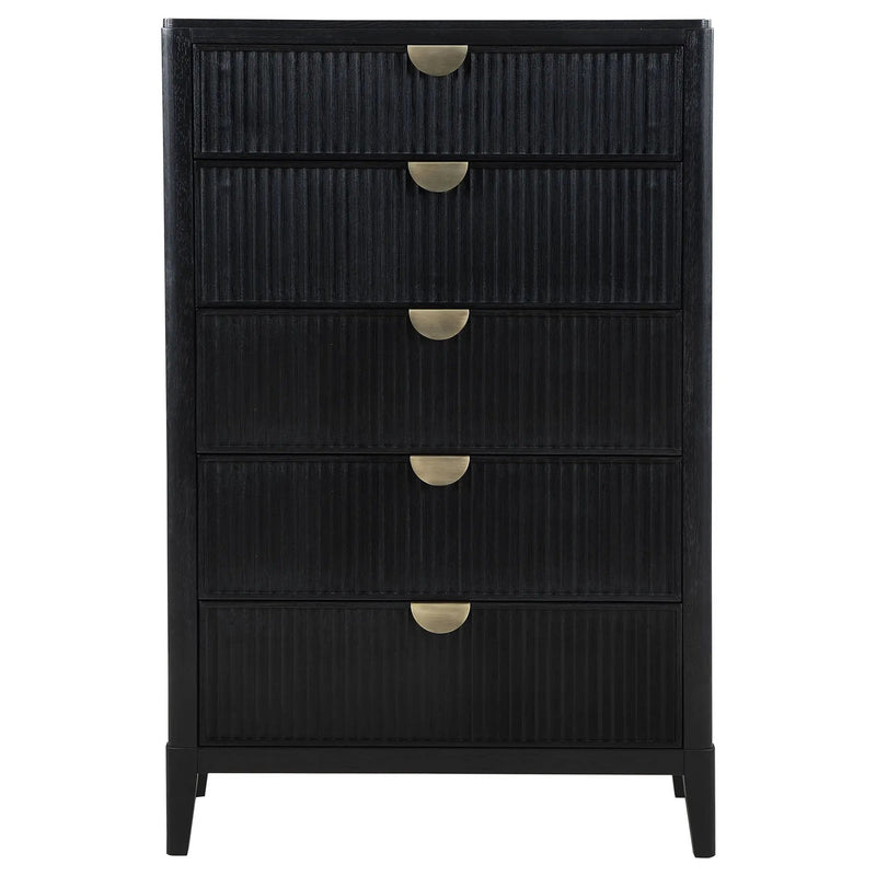Brookmead 5-drawer Bedroom Chest Black by Unique Piece Furniture