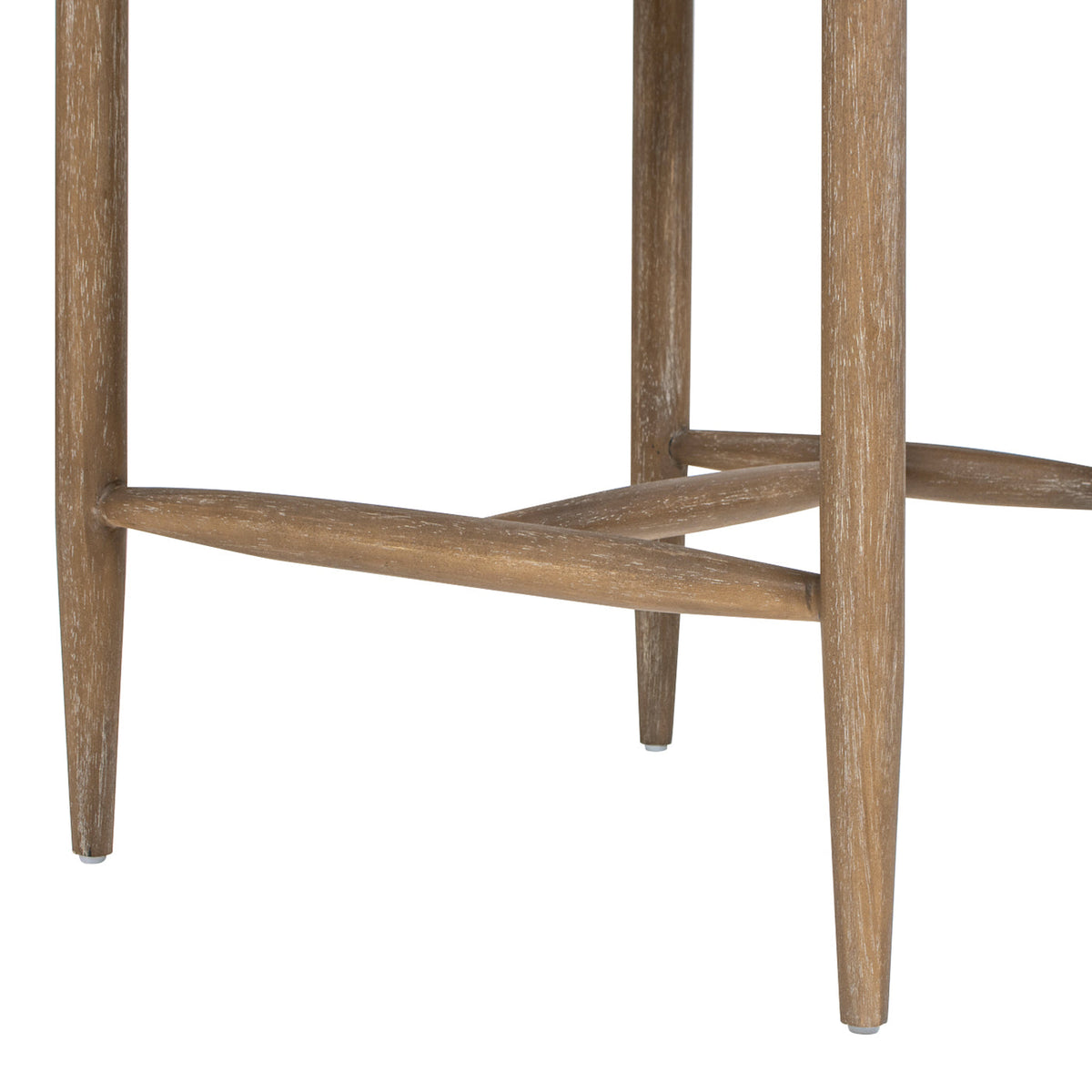 Artemis 26" Mixed Material Upholstered Counter Stool with Solid Rubberwood Frame - Warm, photo 10 of 10