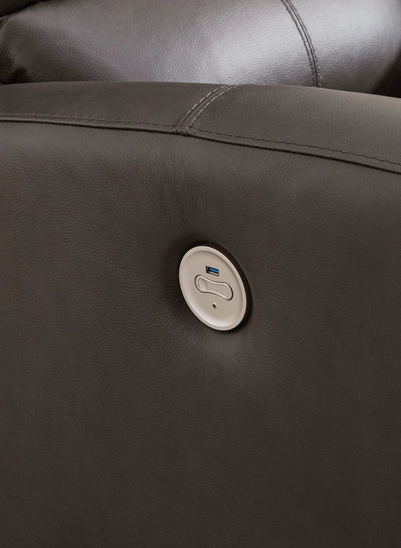 Boxmere - Reclining Power Sofa - Storm by Unique Piece Furniture