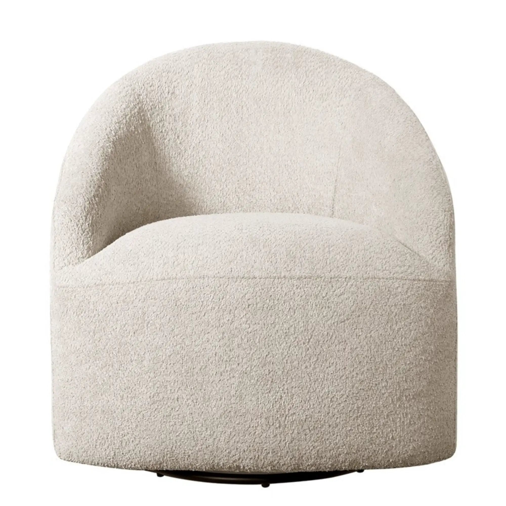 Upholstered 360 Degree Swivel Chair - Cream by Unique Piece Furniture