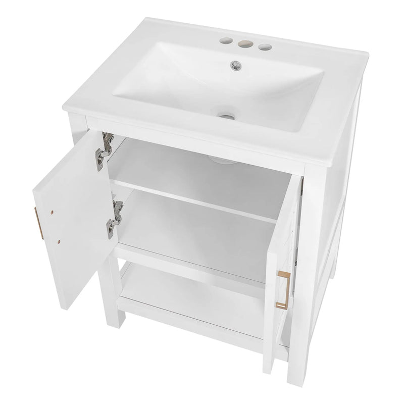 Modern Bathroom Vanity With Elegant Twill Design by HouseOfZazla
