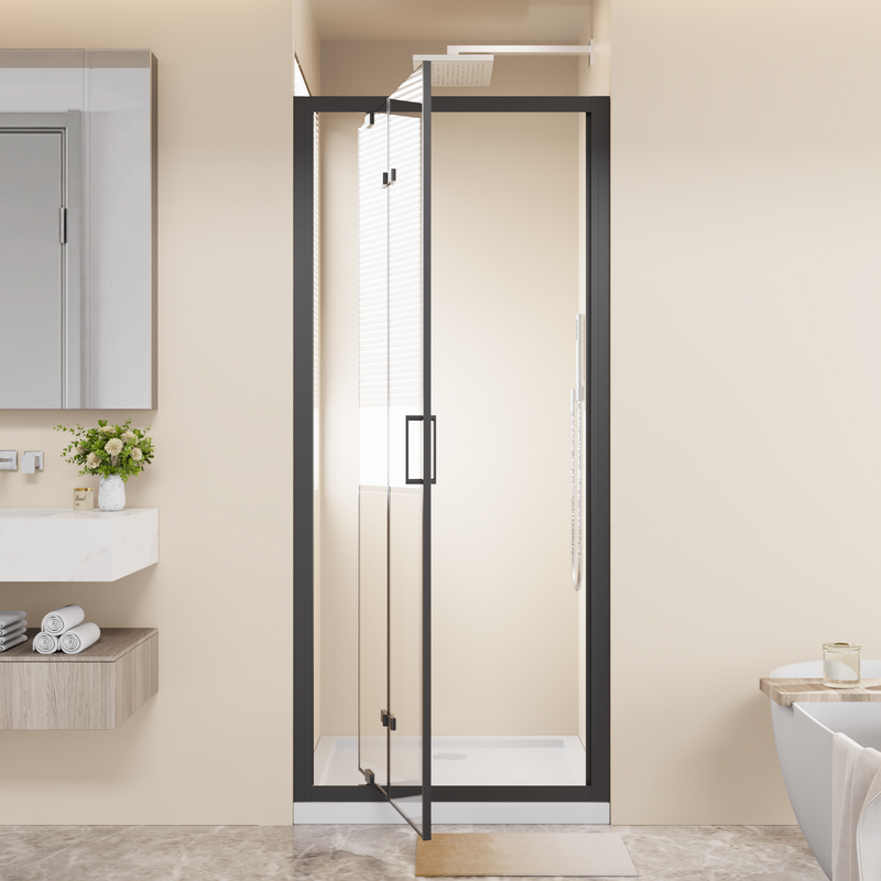 Framed Bi-fold Pivot Shower Door 32"x72" by HouseOfZazla