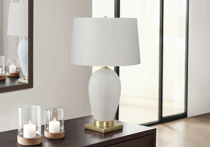 Lighting, Table Lamp, Ceramic, Transitional - White by HouseOfZazla