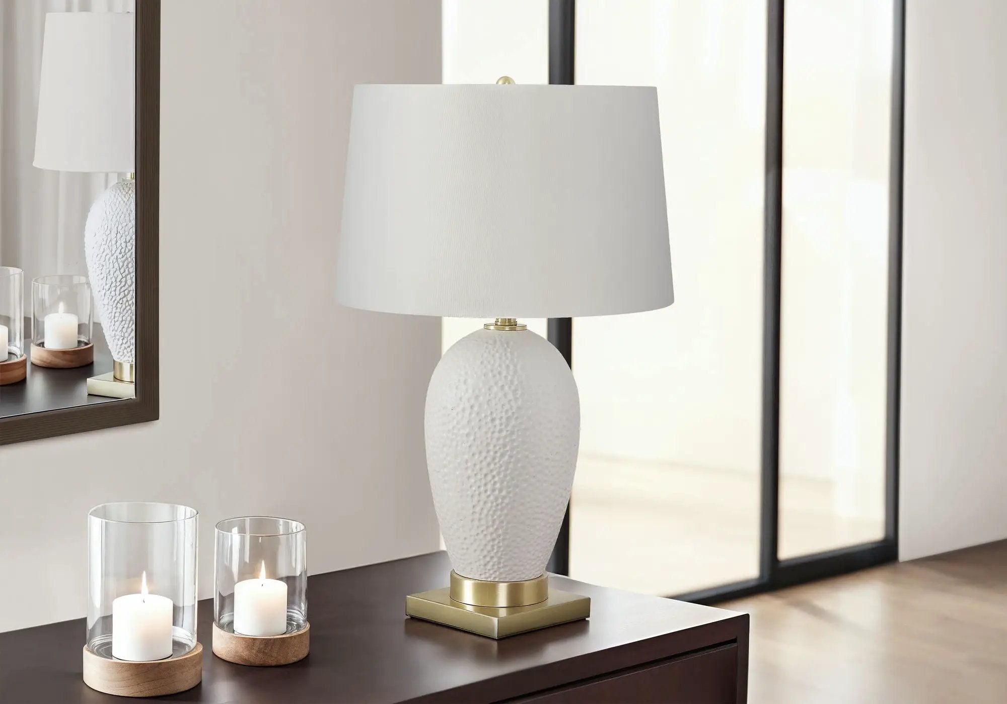 Lighting, Table Lamp, Ceramic, Transitional - White by Unique Piece Furniture