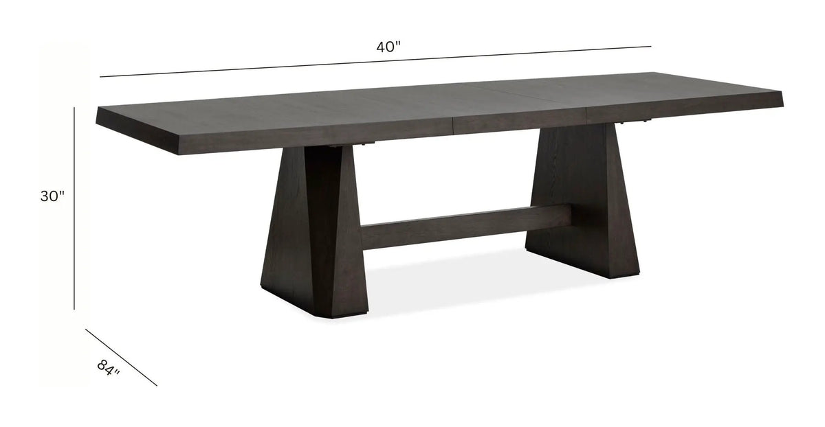 Tauren - Extendable Double Pedestal Dining Table - Coffee Bean, photo 7 of 7