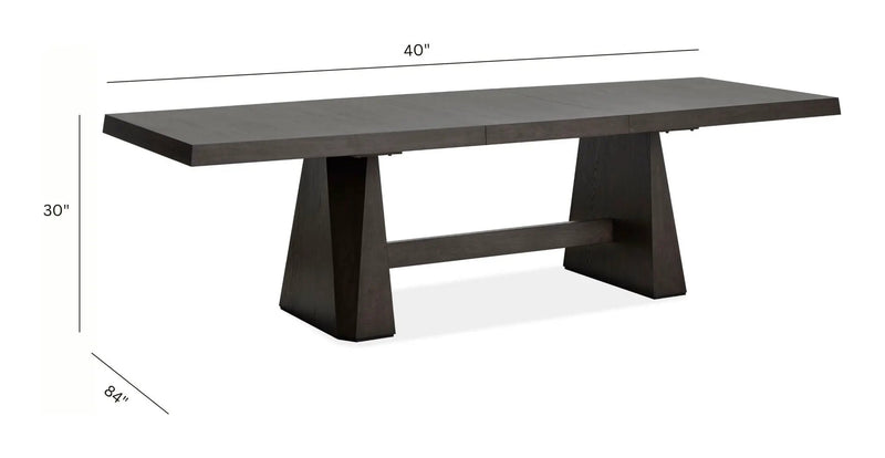 Tauren - Extendable Double Pedestal Dining Table - Coffee Bean, photo 7 of 7
