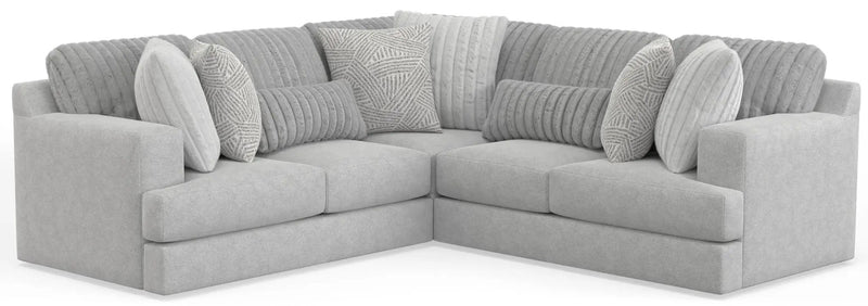 Logan - Upholstered Sectional With Comfort Coil Seating And Accent Pillows Included by Unique Piece Furniture