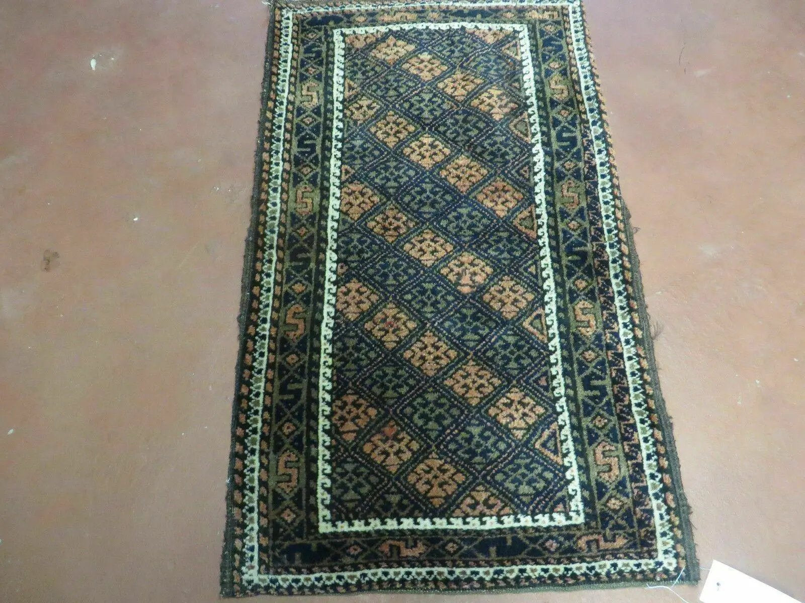 2' X 3' Antique Handmade Pakistani Bokhara Turkoman Balouchi Wool Rug Mat Nice by Jewel Rugs