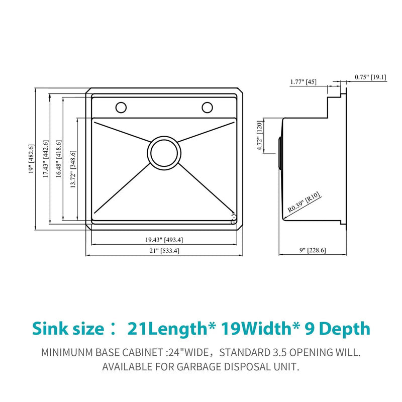Undermount Bar Sink With Folding Faucet by HouseOfZazla