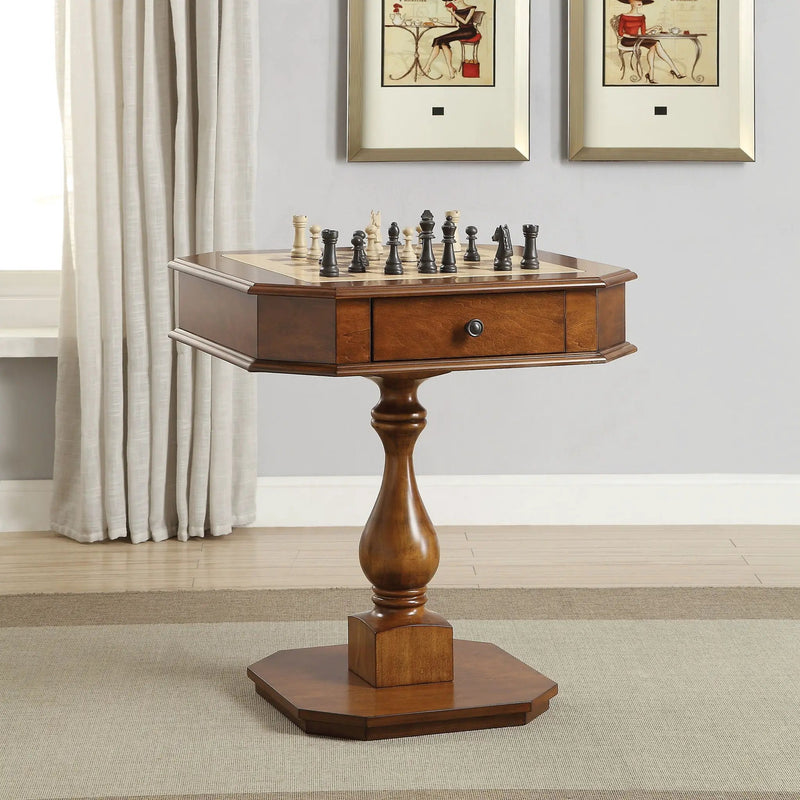 Bishop Reversible Chess Checker Game Table with Game Tray by HouseOfZazla