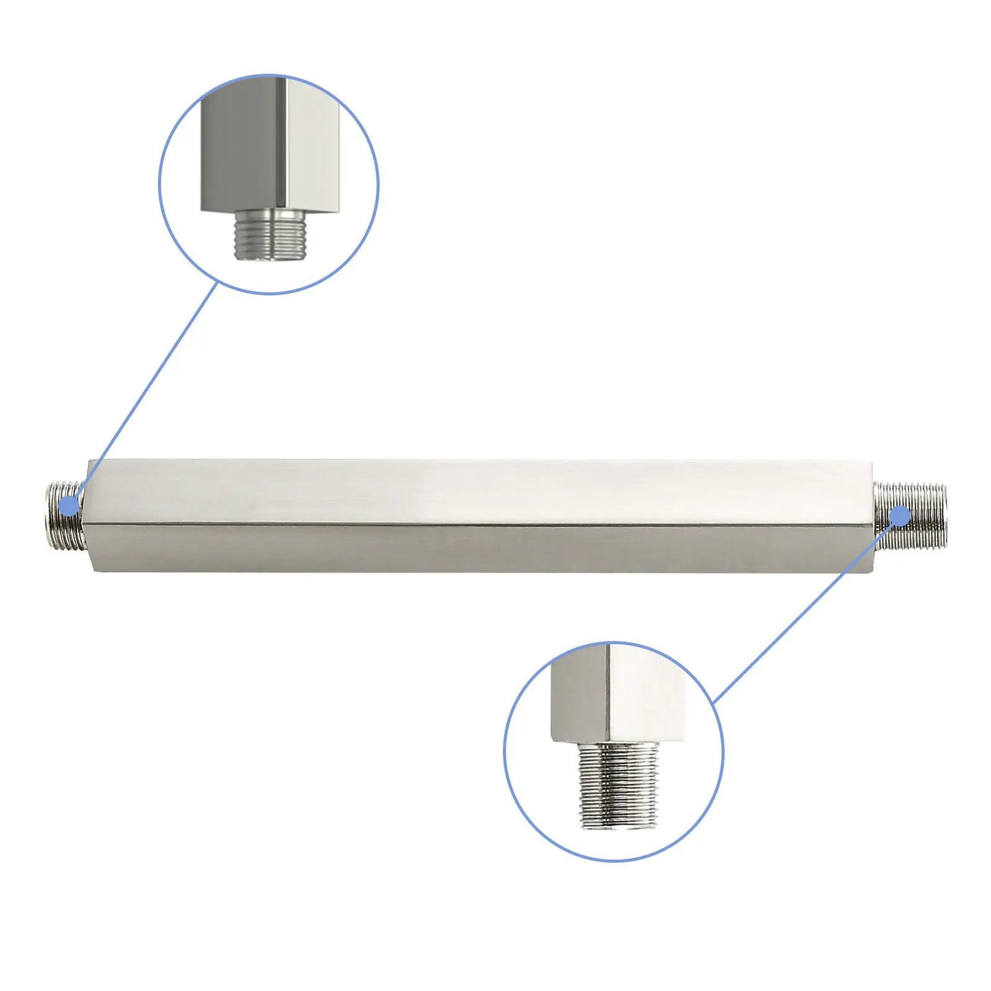 Premium 8" Ceiling Mounted Shower Arm With Flange by HouseOfZazla