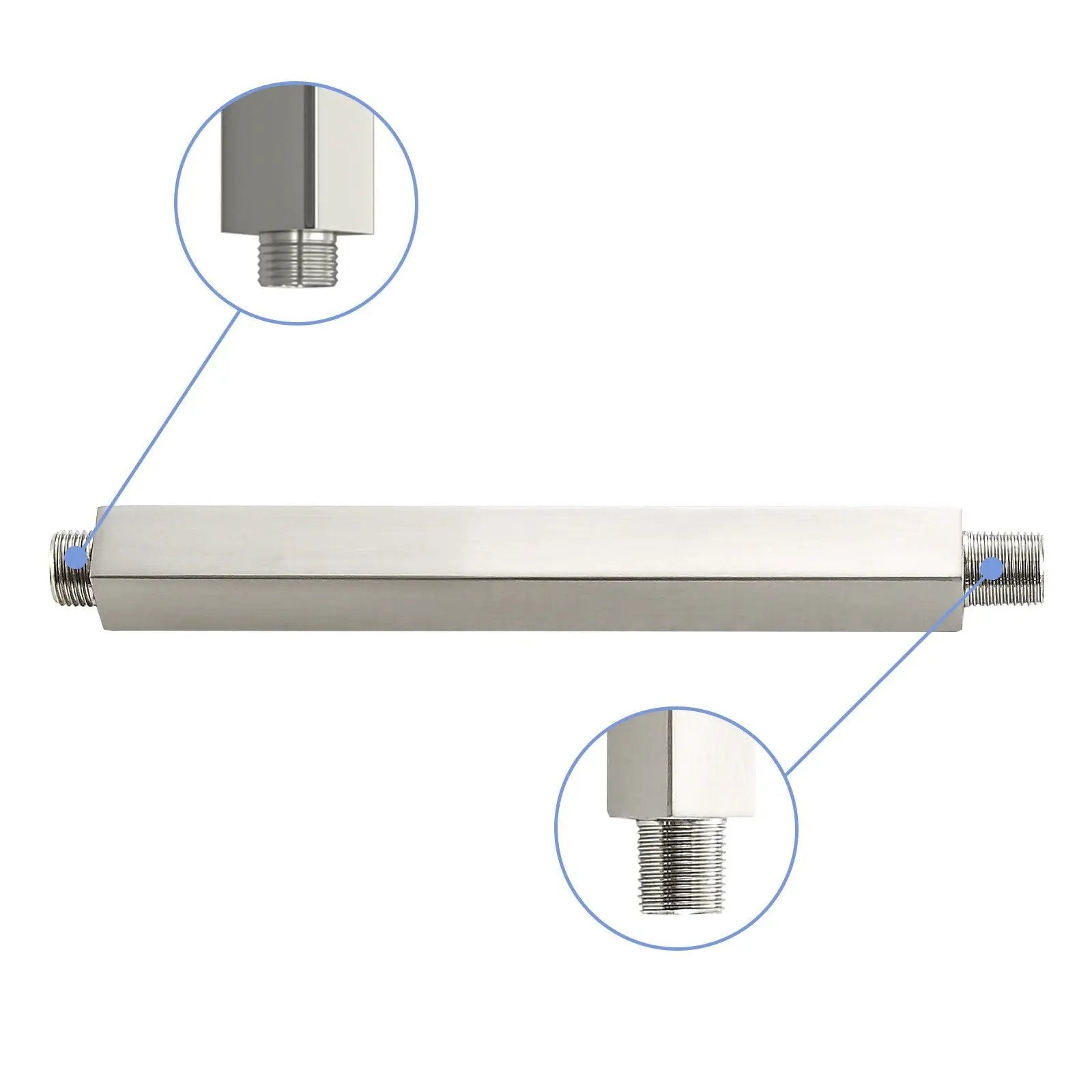 Premium 8" Ceiling Mounted Shower Arm With Flange by HouseOfZazla