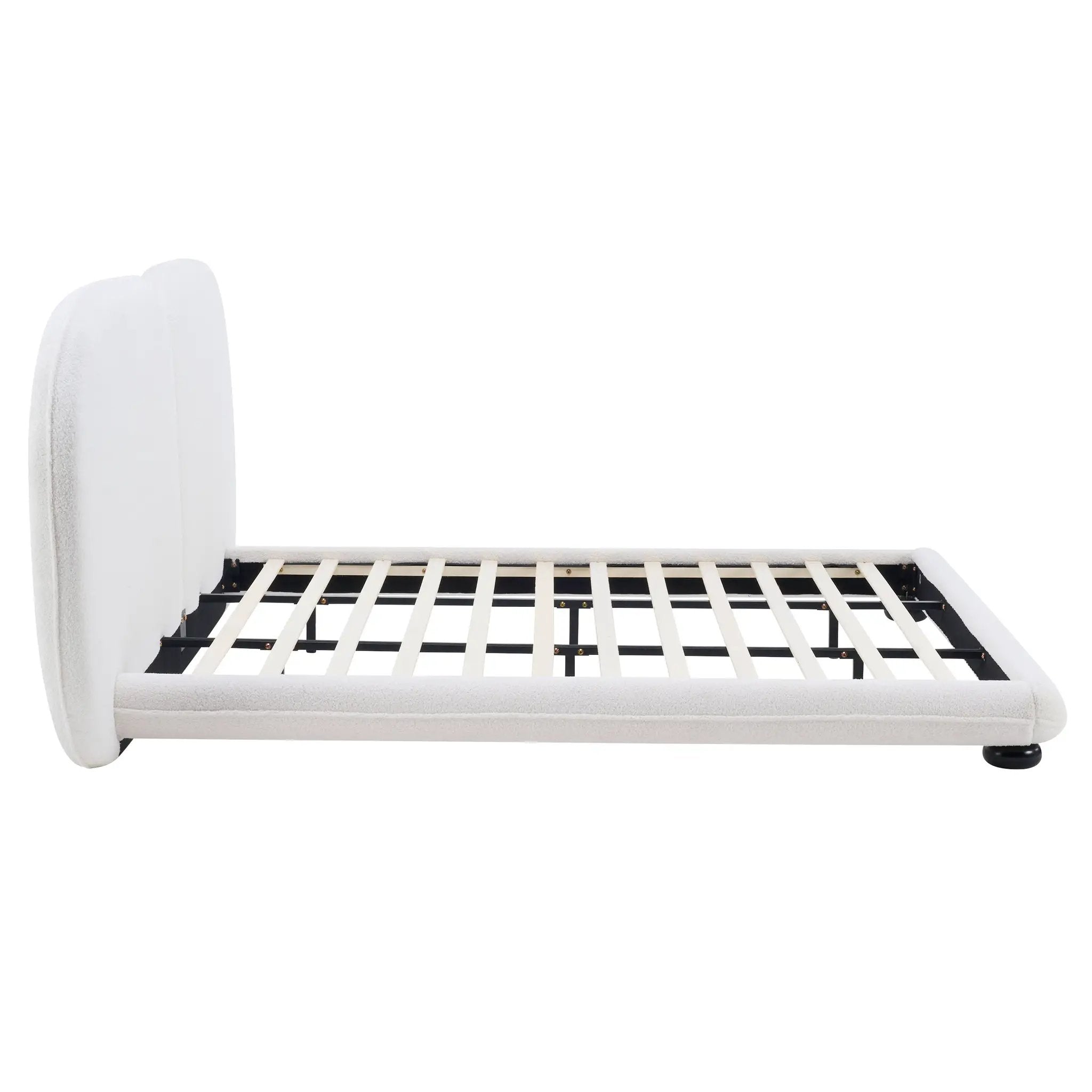 Extra Thick Upholstered Platform Bed Frame by HouseOfZazla